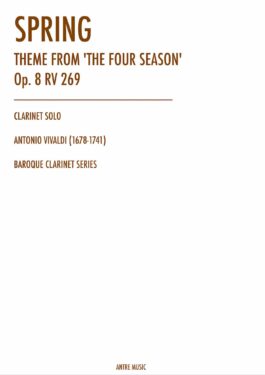 Spring, op. 8 – A. Vivaldi – Clarinet